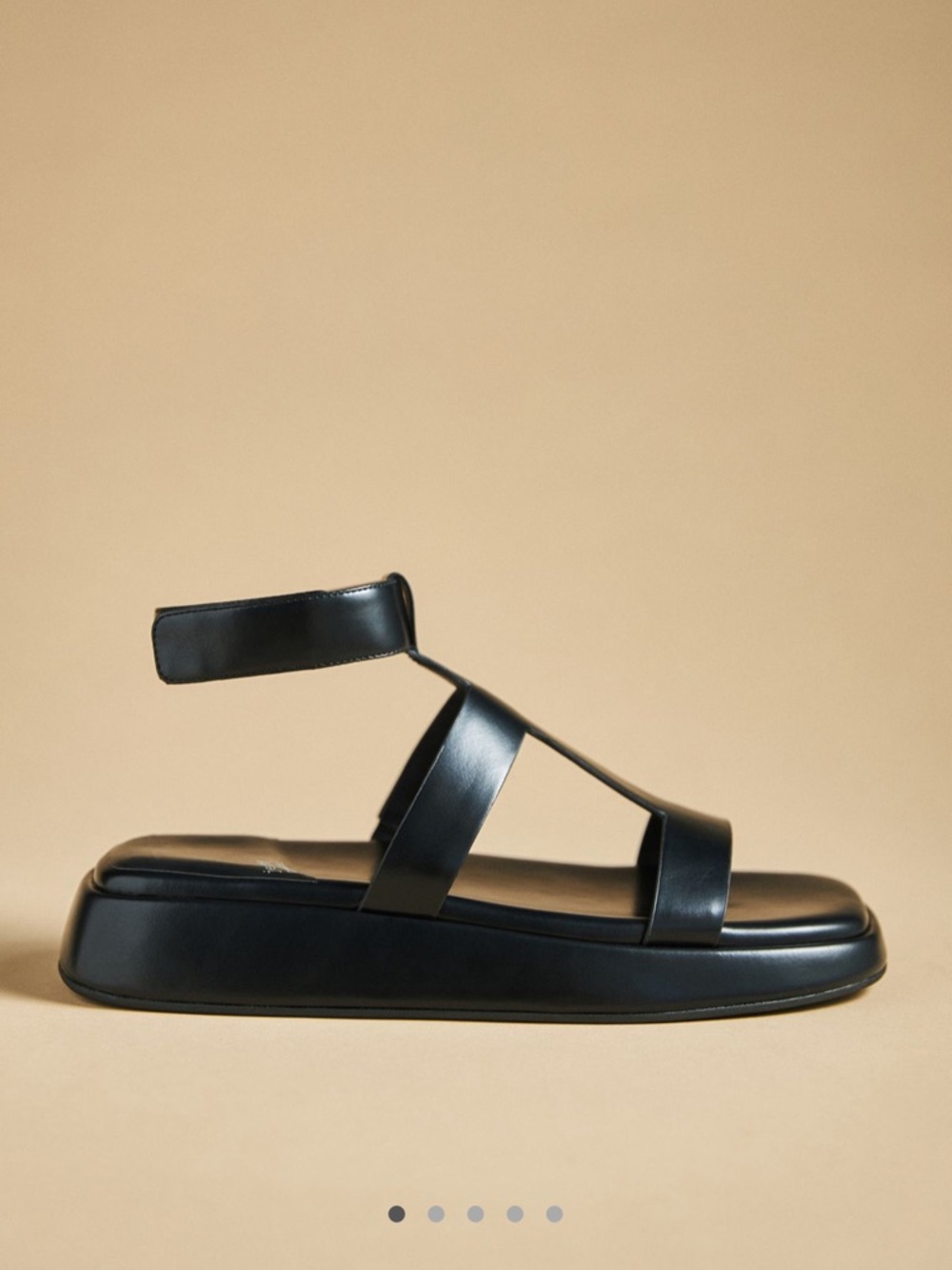 Jeffrey Campbell Devis Sandals, NWT, Black Leather, US 9.5 / EU 40.5 - Picture 4 of 7